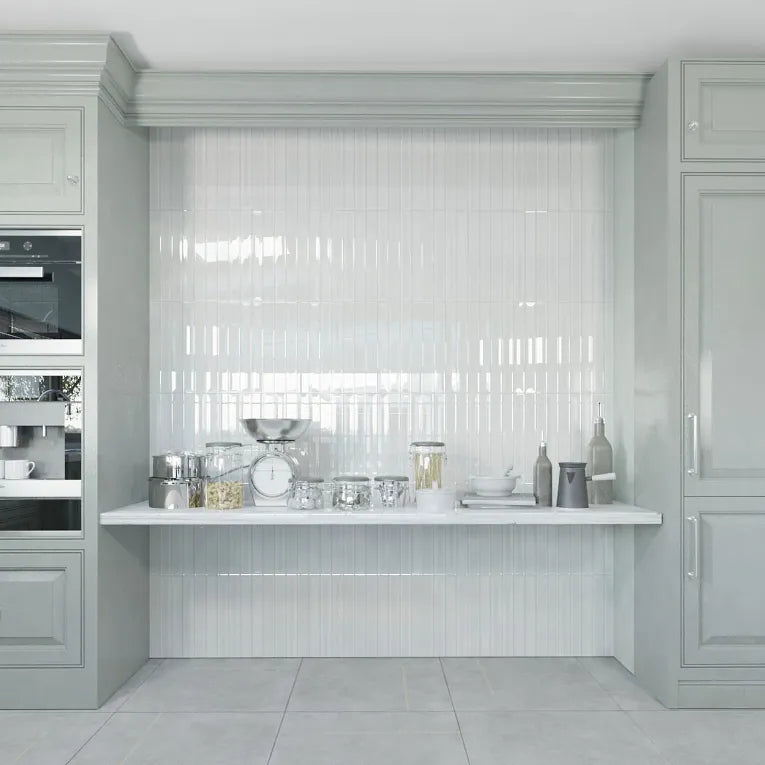 Arizona Tile - Gem 2x16 Porcelain Mosaic - Bianco