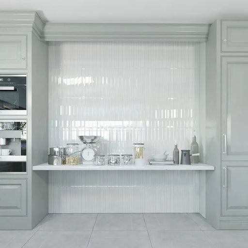 Arizona Tile - Gem 2x16 Porcelain Mosaic - Bianco — Floorzz