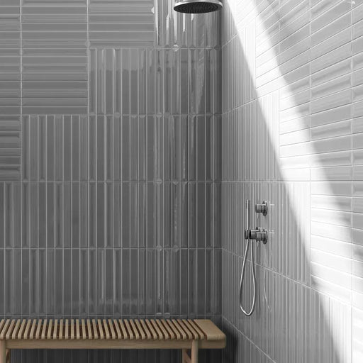 Arizona Tile - Gem 2x16 Porcelain Mosaic - Grigio — Floorzz