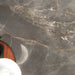 Arizona Tile - Marvel 24" x 48" Polished Rectified Porcelain Tile - Fior Di Bosco floor installation