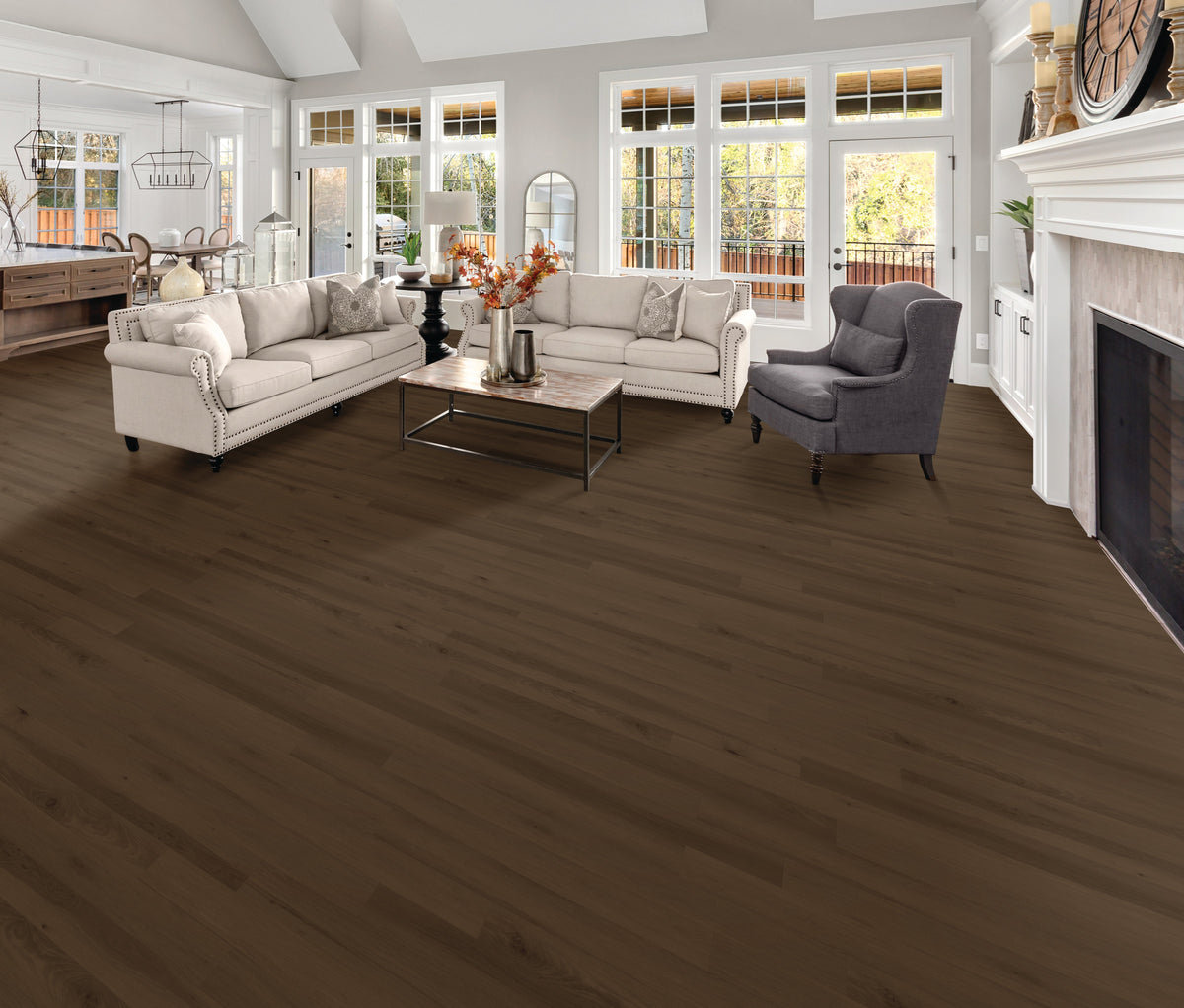 Floors 2000 - Au Naturel Collection 4 in. x 48 in. Luxury Vinyl - Kona floor installation