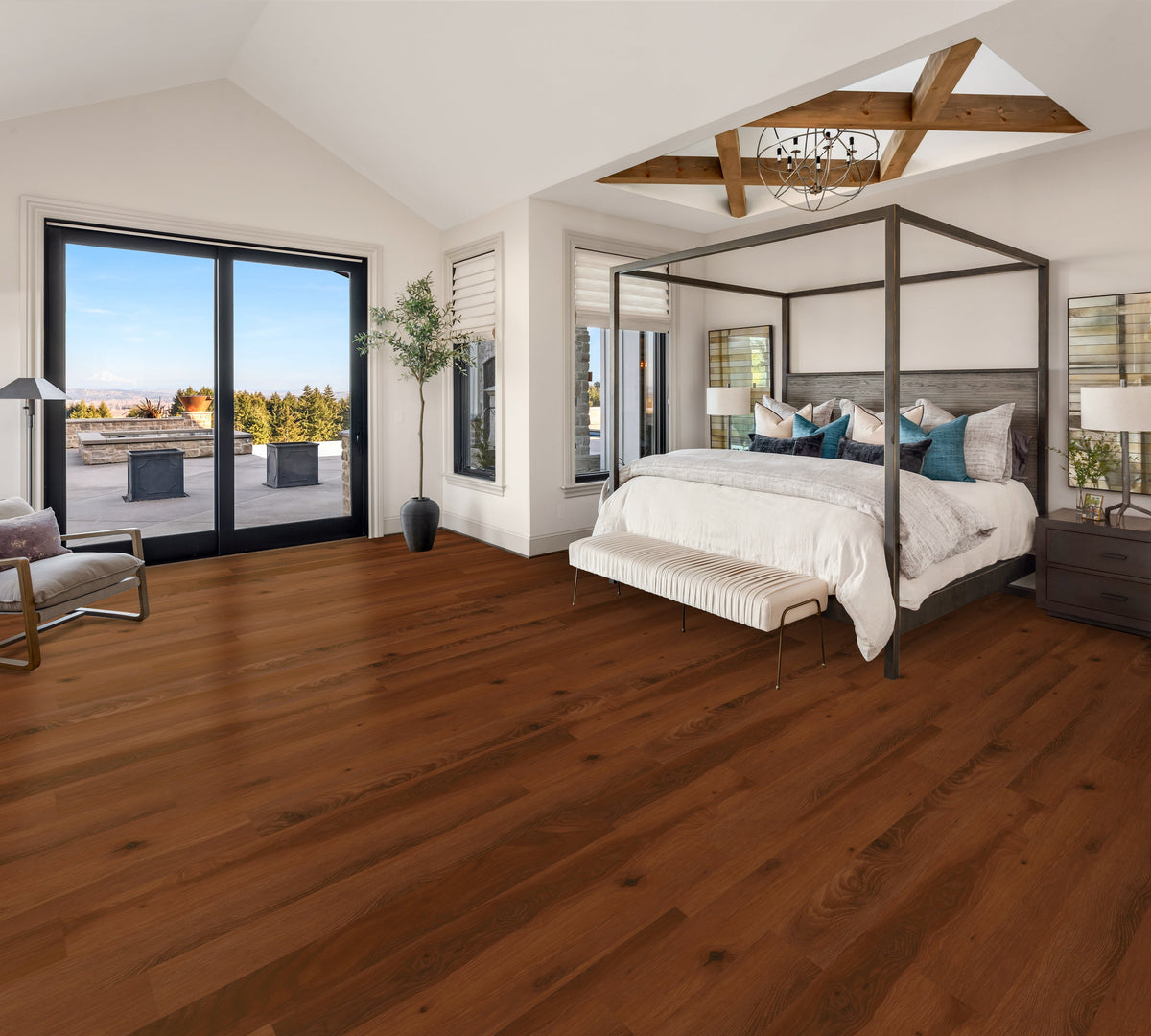 Floors 2000 - Au Naturel Collection 4 in. x 48 in. Luxury Vinyl - Cherry floor installation