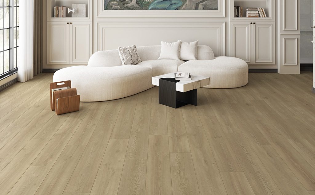 Audacity - Vivid 3D - 9.13 in. x 60.31 in. Luxury Vinyl Plank DPC - Wheat Installed