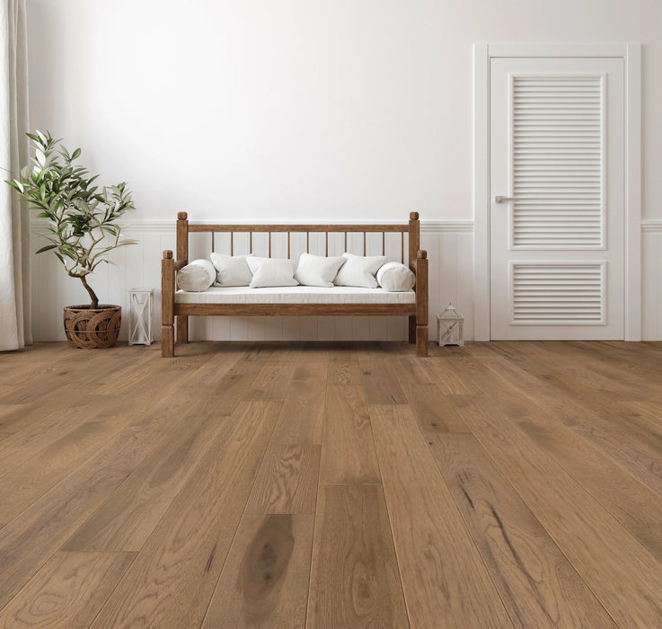 Earthwerks - Backlands Smooth Engineered Hardwood - Comal Hickory Room Scene