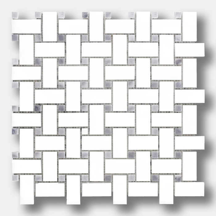 DW Tile & Stone - Reina - Calacatta Gold Marble with Brass Polished Waterjet Mosaic