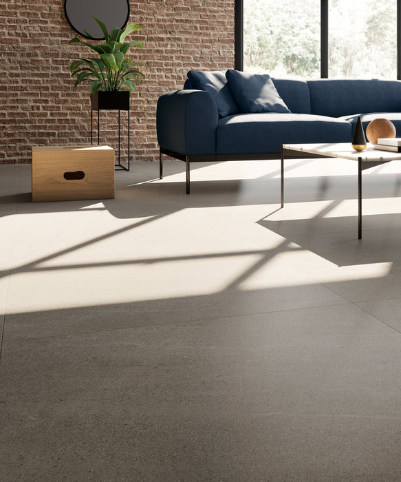 Tesoro - Yosemite Series - 12 in. x 24 in. Rectified Porcelain Tile - Rock floor installation