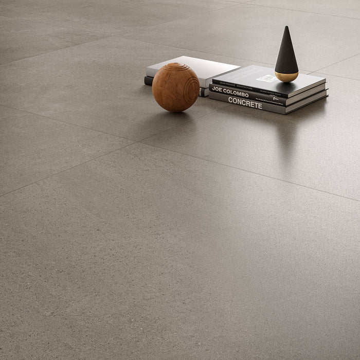 Tesoro - Yosemite Series - 24 in. x 24 in. Rectified Porcelain Tile - Rock floor installation