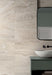 Happy Floors - Navona 24 in. x 24 in. Porcelain Vein Cut Tile - Bone wall installation