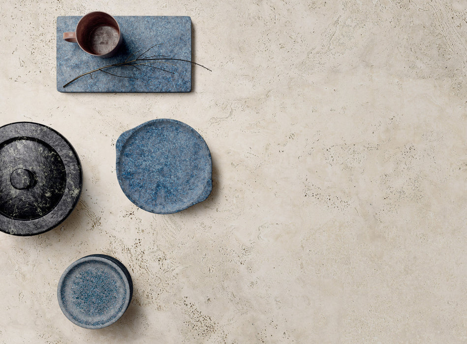 Happy Floors - Navona 24 in. x 48 in. Porcelain Vein Cut Tile - Bone floor installation
