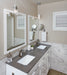 Arizona Tile - Themar Series - 12" x 24" Rectified Matte Porcelain Tile - Venato Gold - Bathroom install