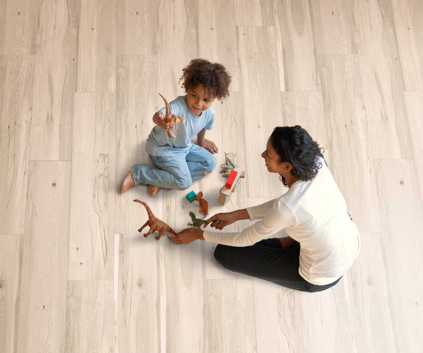 Floors 2000 - Beach House Collection 8 in. x 48 in. Laminate Plank - Oyster floor installation