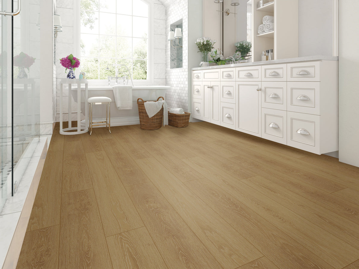 Floors 2000 - Beachview Collection 7 in. x 48 in. Luxury Vinyl - Buff floor installation