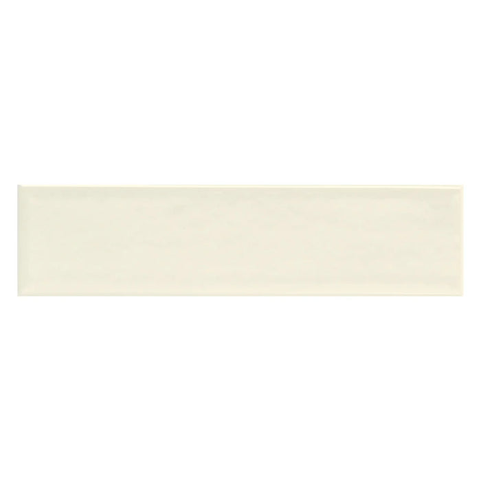 Lungarno - Beat 2 in. x 8 in. Flat Ceramic Wall Tile - Glossy Milk