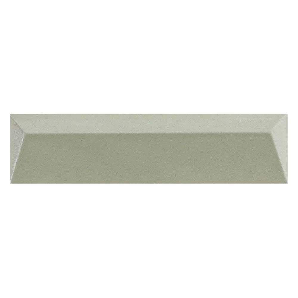 Lungarno - Beat 2 in. x 8 in. Swing Ceramic Wall Tile - Sage