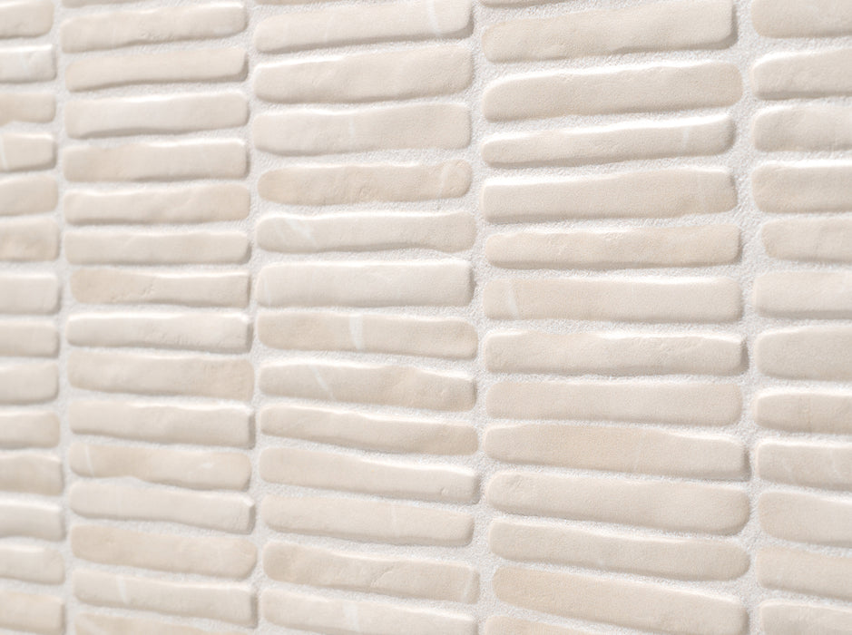 Bedrosians - Node 16 in. x 48 in. Matte Ceramic Wall Tile - Sand Close View
