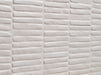 Bedrosians - Node 16 in. x 48 in. Matte Ceramic Wall Tile - Snow Close  View