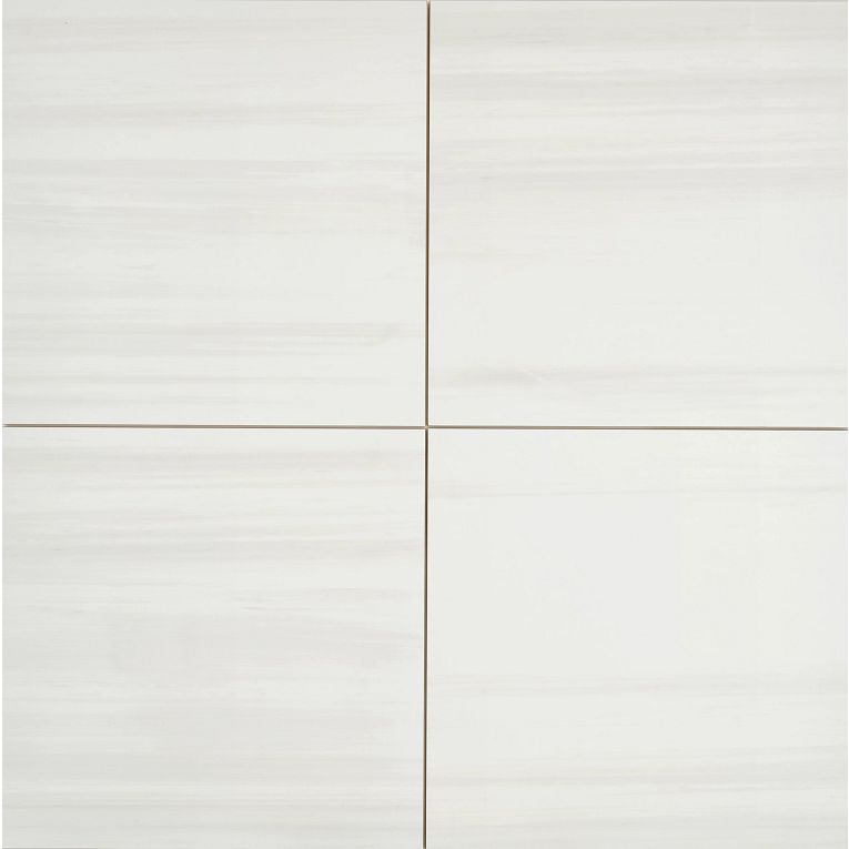 Arizona Tile - Themar Series - 24" x 24" Rectified Polished Porcelain Tile - Bianco Lasa