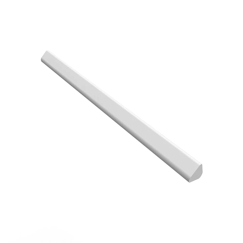 Lungarno - Back to Basics 0.5&quot; x 10&quot; Tile Trim - Satin Bianco