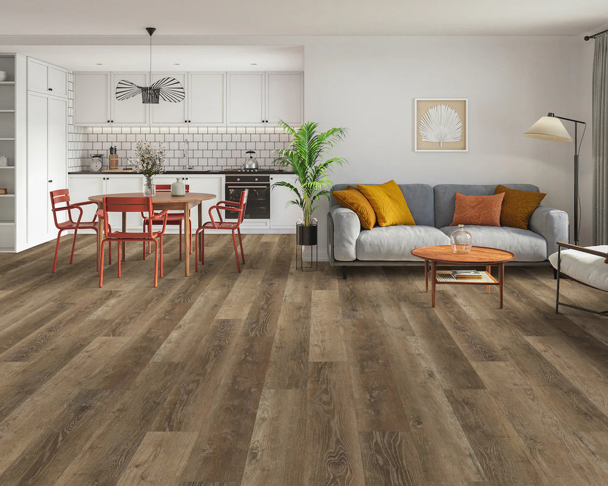 TRUCOR by Dixie Home - Boardwalk 9 in. x 60 in. - Homewood Oak Installed