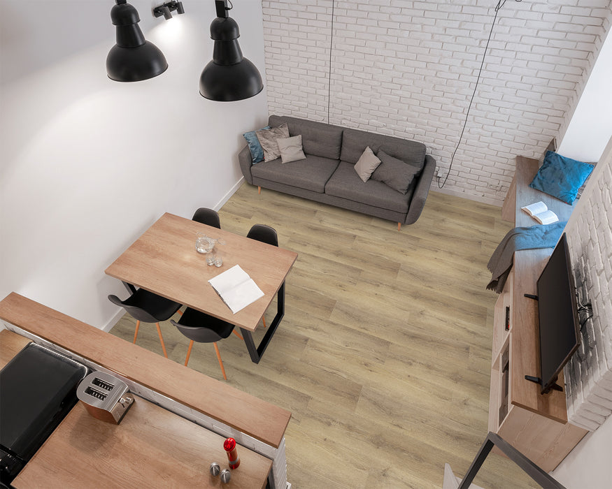 LW Flooring - Riverside - 9" x 59" - Luxury Vinyl - Buttercup Installed