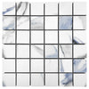 See Floors 2000 - Calacatta Aqua 2 in. x 2 in. Matte Porcelain Mosaic - Aqua