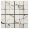 See Floors 2000 - Calacatta Luxe 2 in. x 2 in. Polished Porcelain Mosaic - Luxe