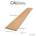CALI Floors - Santa Cruz Collection - 9.5 in. x 72 in. Laminate Flooring - Amber Retreat Plank View