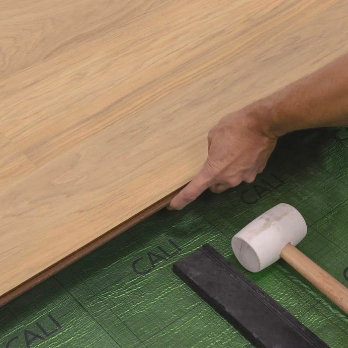 CALI Floors - Santa Cruz Collection - 9.5 in. x 72 in. Laminate Flooring - Amber Retreat Install