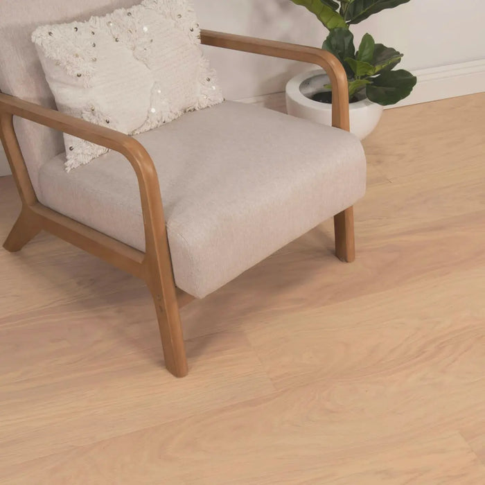 CALI Floors - Santa Cruz Collection - 9.5 in. x 72 in. Laminate Flooring - Buff Installed
