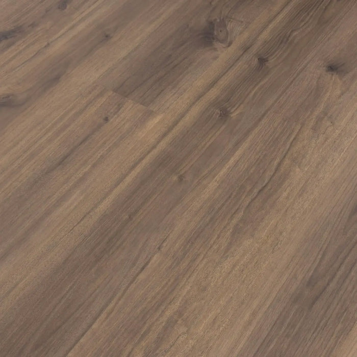 CALI Floors - Santa Cruz Collection - 9.5 in. x 72 in. Laminate Flooring - Misty Wood Walnut Close View
