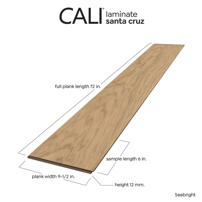 CALI Floors - Santa Cruz Collection - 9.5 in. x 72 in. Laminate Flooring - Seabright Plank View