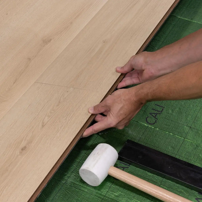 CALI Floors - Santa Cruz Collection - 9.5 in. x 72 in. Laminate Flooring - Rockaway Oak Install