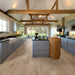 CALI Floors - Barrel Engineered Hardwood - Beach Town Blanc Kitchen Install