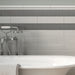 Mosaic & Tile Depot - Cottage 3" x 12" Ceramic Tile - Light Grey wall installation