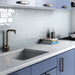 Mosaic & Tile Depot - Cottage 3" x 12" Ceramic Tile - Ash Blue wall installation