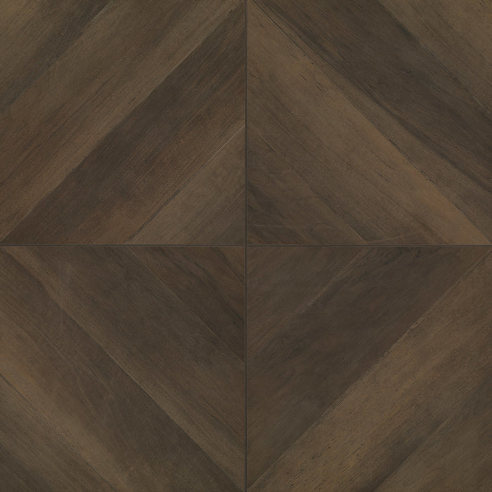 Bedrosians - Antique 24 in. x 24 in. Wood Look Matte Porcelain Tile - Wenge