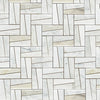 See Arizona Tile - Modella Multi Finish Marble Mosaic - Calacatta Gris