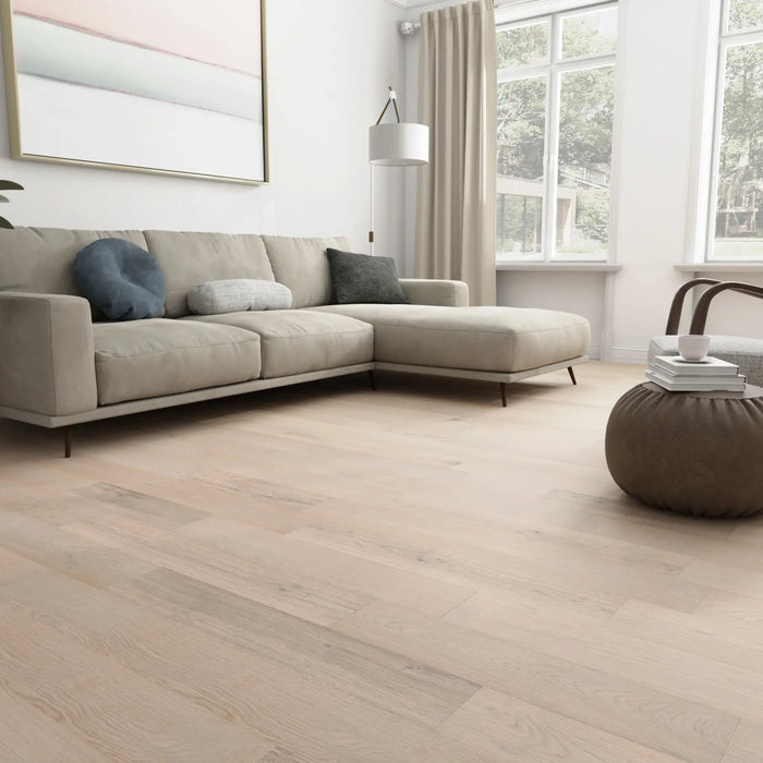 CALI Floors - Barrel Engineered Hardwood - Beach Town Blanc Installed 2