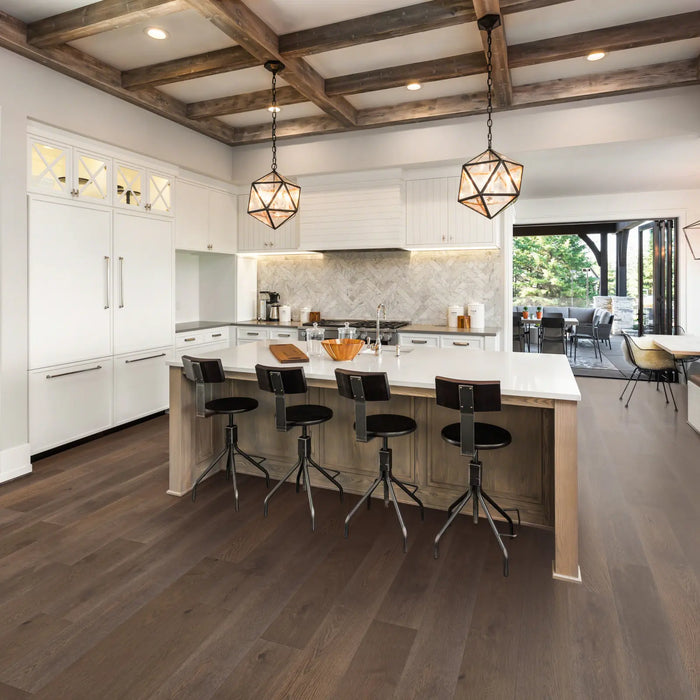 CALI Floors - Barrel Engineered Hardwood - Cellar Door Kitchen Installed