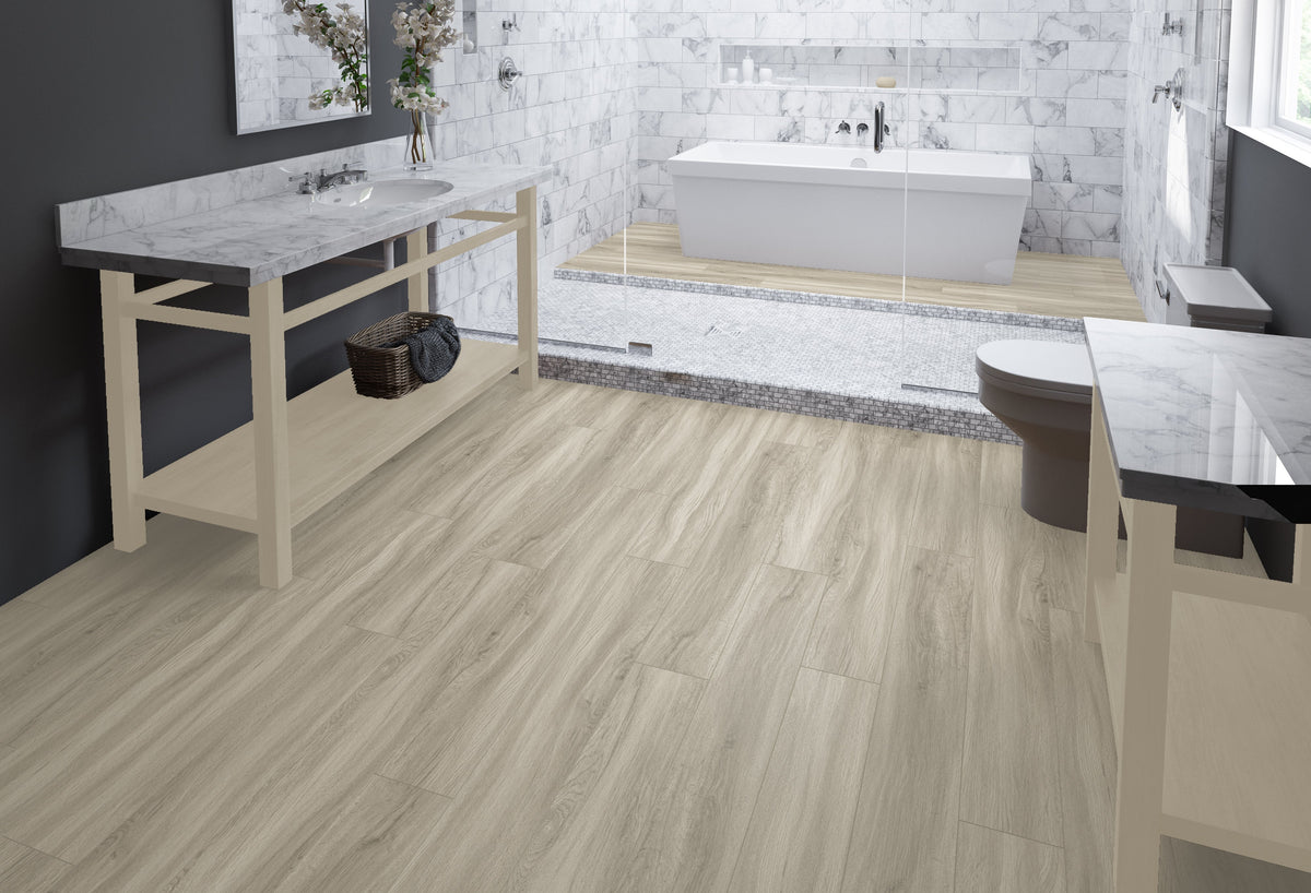 Floors 2000 - Oakley Collection 7 in. x 48 in. Luxury Vinyl - Carbon floor installation