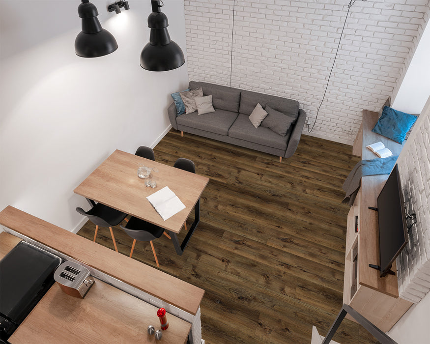 LW Flooring - Riverside - 9 3/8" x 60" - Luxury Vinyl - Cattail Overhead View