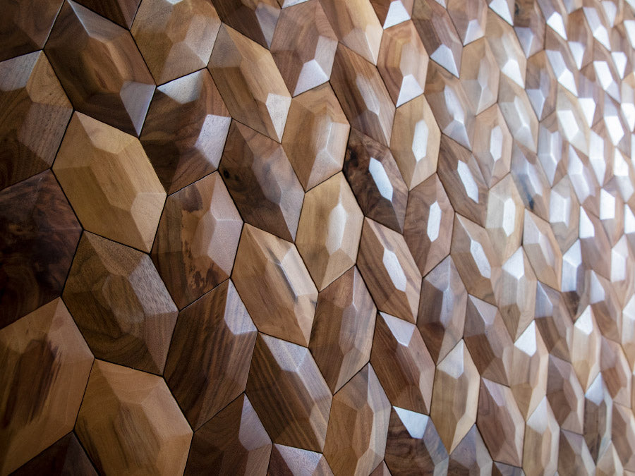 DuChateau - Celestio Legno - Gem Wall Coverings - American Walnut Installed