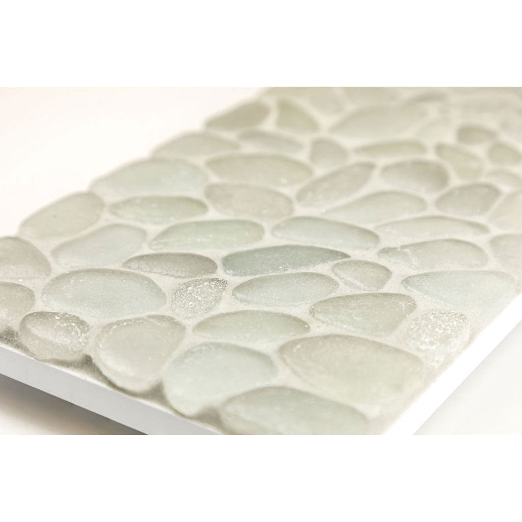 Ceramica - Liquid Rocks - Glass Wall Tile - Glacier White