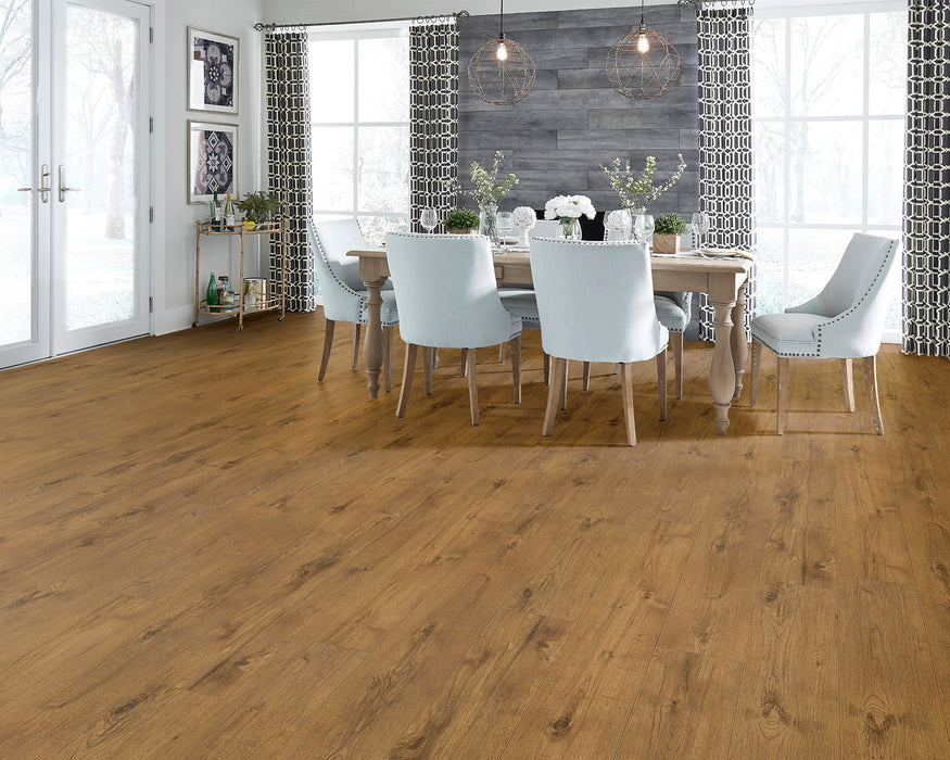 LW Flooring - Lakeview 7" x 48" Rigid Core Vinyl - Champlain Room Scene
