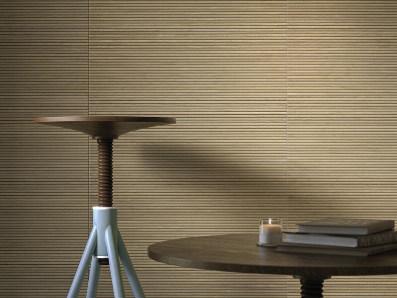 Cifre Ceramica - Kie Collection - 12 in. x 36 in. Ceramic Tile - Amber Installed