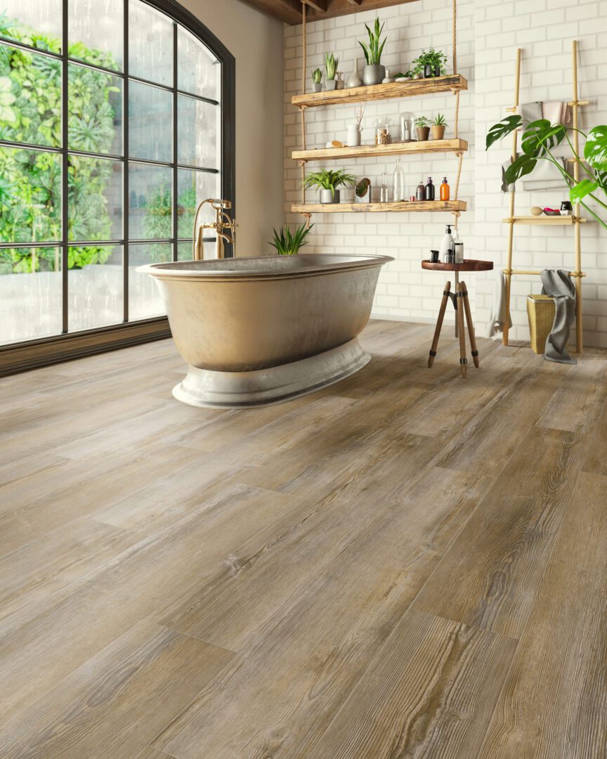 Diamond Surfaces - Titan Colossal Collection 9 in. x 71 in. Luxury Vinyl - Atlas floor installation