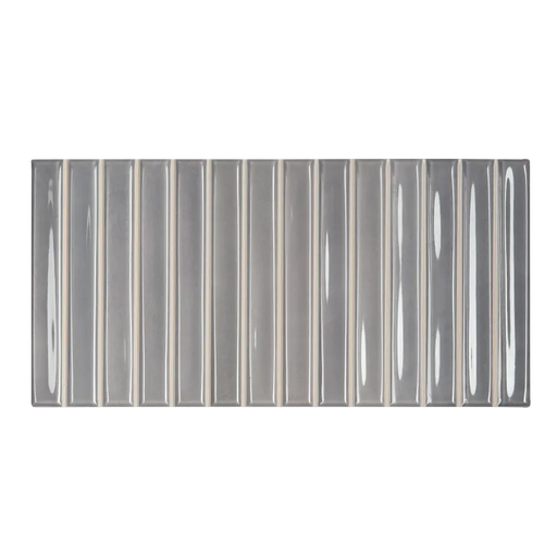 Arizona Tile - Flash Bars 5x10 Glossy Ceramic Mosaic - Cool Grey