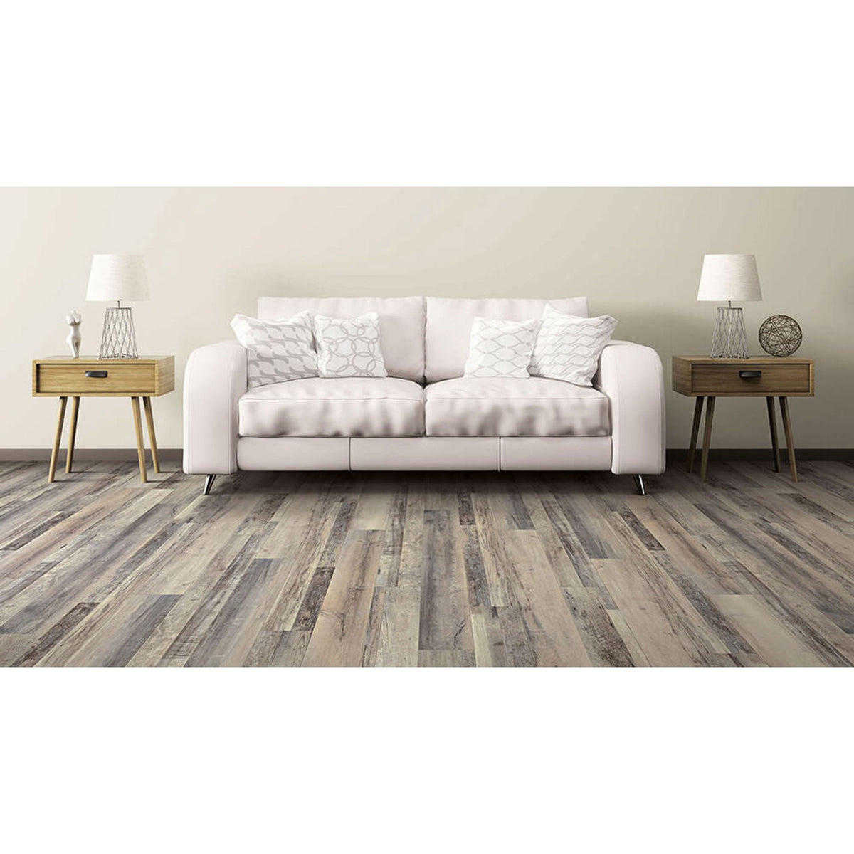 COREtec Plus Enhanced Planks - 7&quot; x 48&quot; - Axial Oak Room Scene