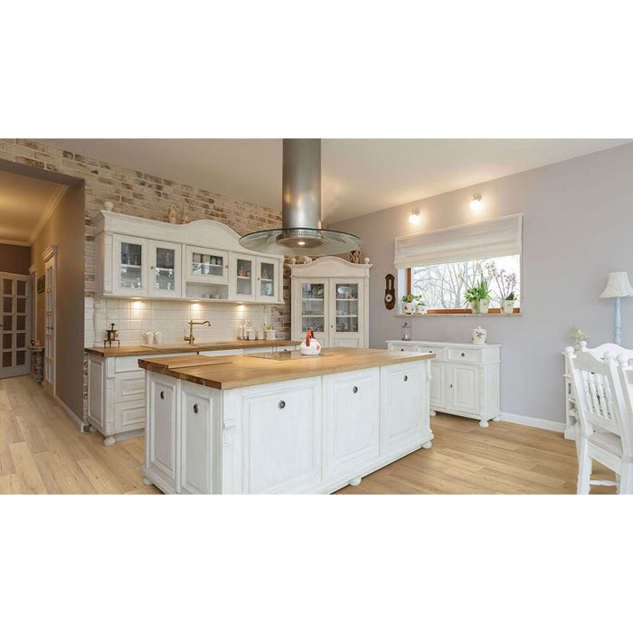 COREtec Plus Enhanced Planks - 7" x 48" - Calypso Oak Installed