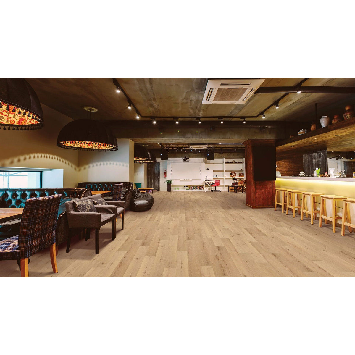 COREtec Pro Plus XL Enhanced - 9&quot; x 73&quot; - Cairo Oak Installed